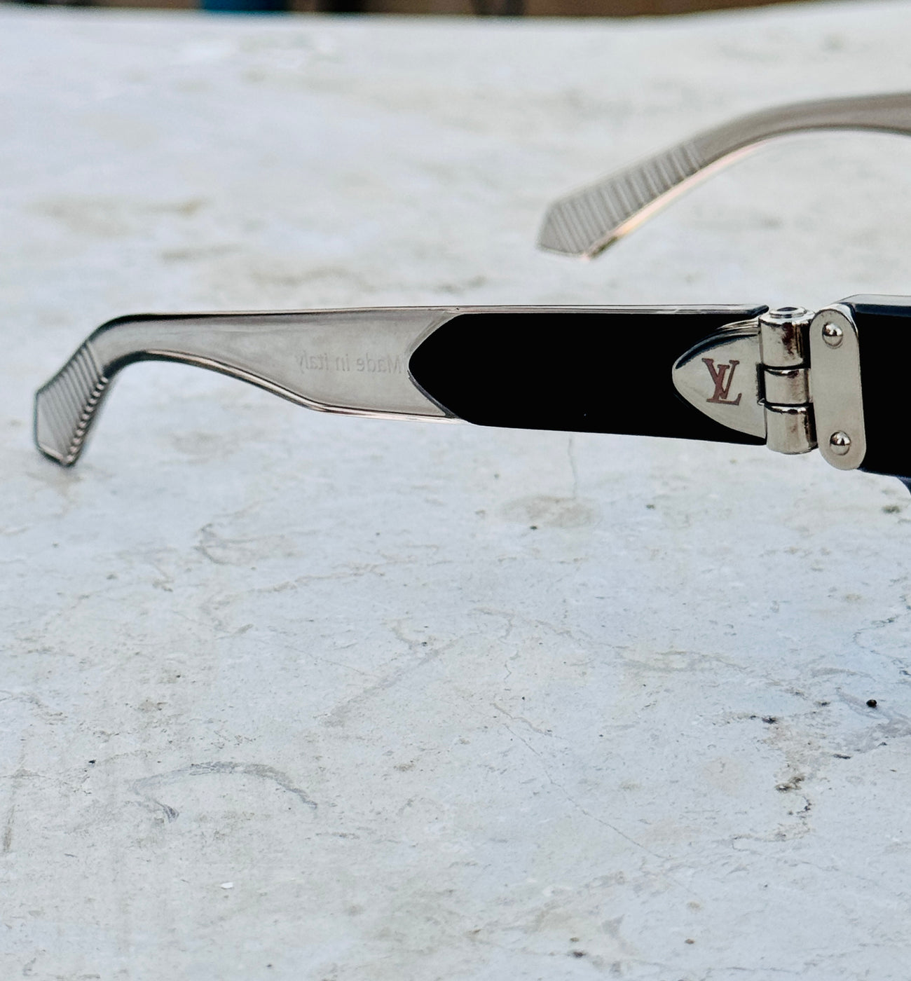 Louis Vuitton – 3490 – 52 – Black Blue – Acetate – Sunglasses – Unisex