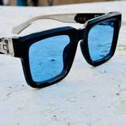Louis Vuitton – 3490 – 52 – Black Blue – Acetate – Sunglasses – Unisex