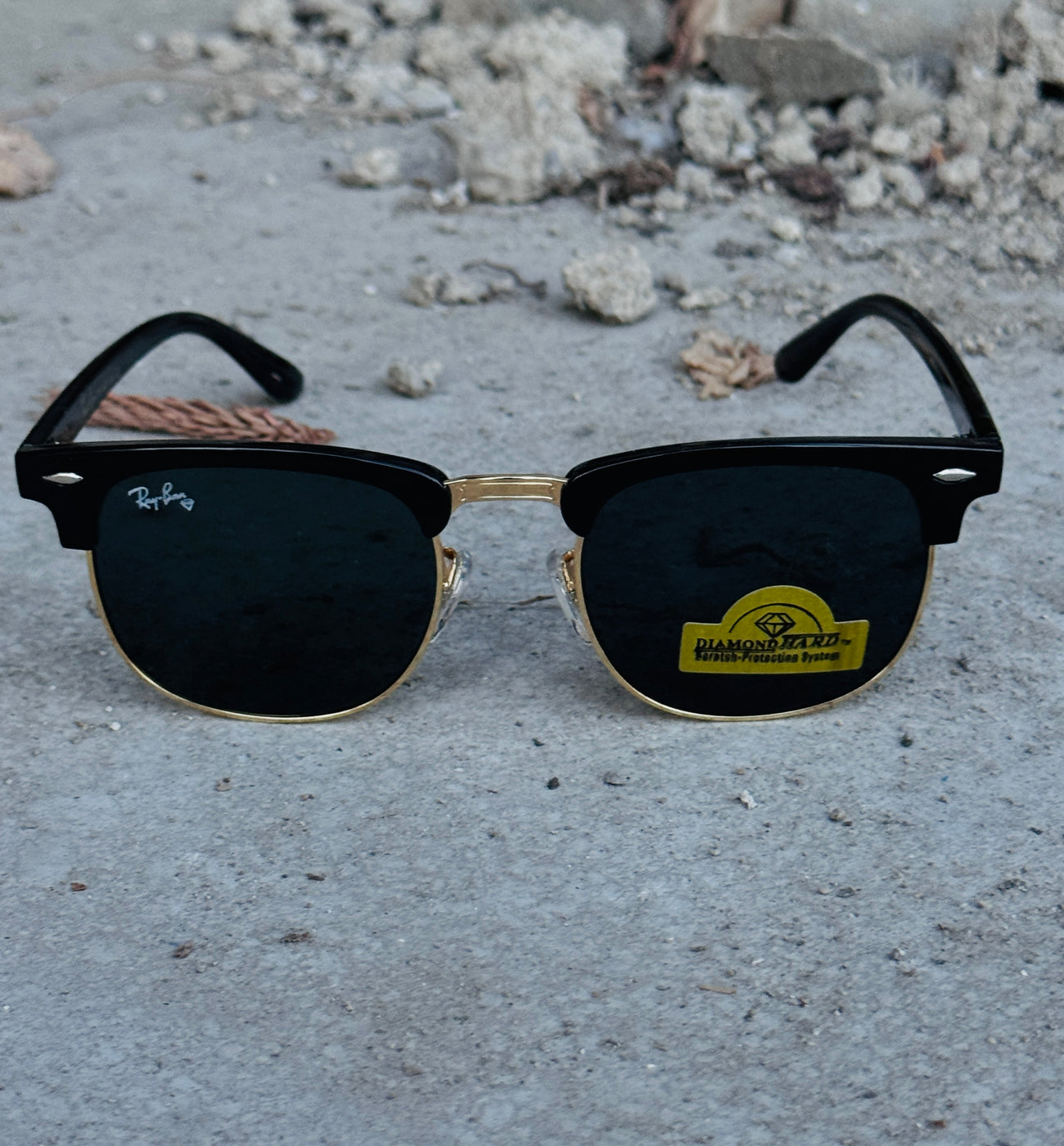 RayBan – 3016 – 51 – Golden Black –  Metal - Sunglasses – Unisex