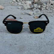 RayBan – 3016 – 51 – Golden Black –  Metal - Sunglasses – Unisex
