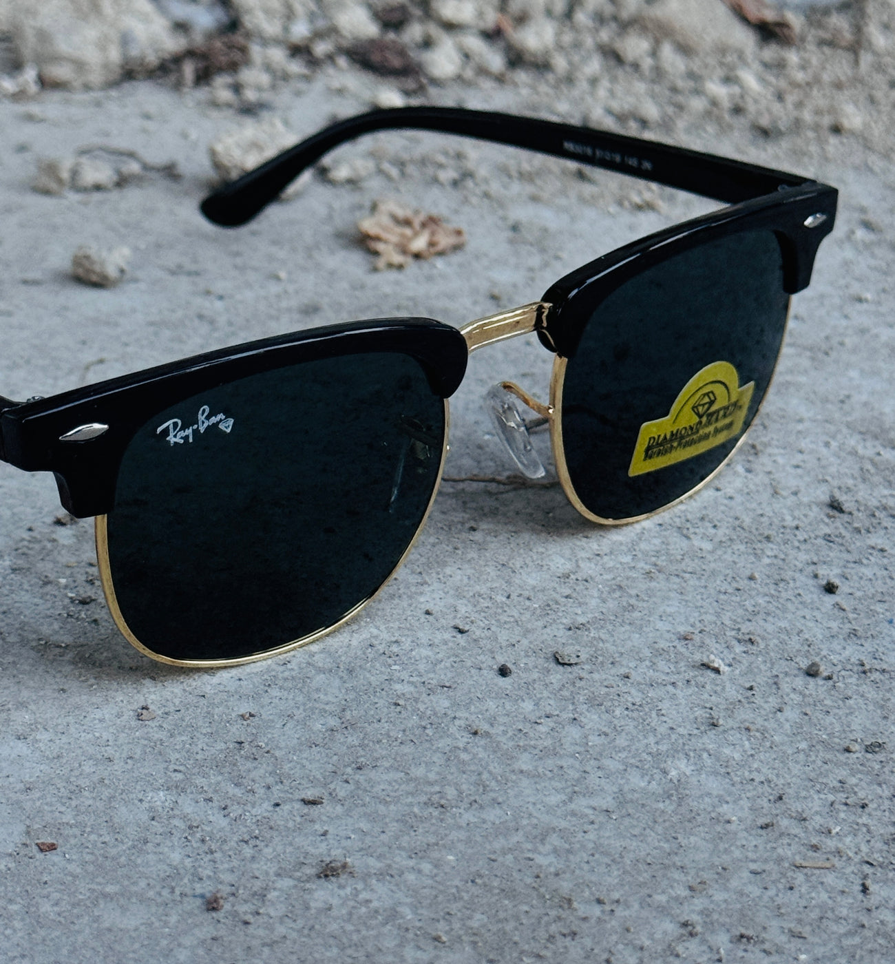 RayBan – 3016 – 51 – Golden Black –  Metal - Sunglasses – Unisex
