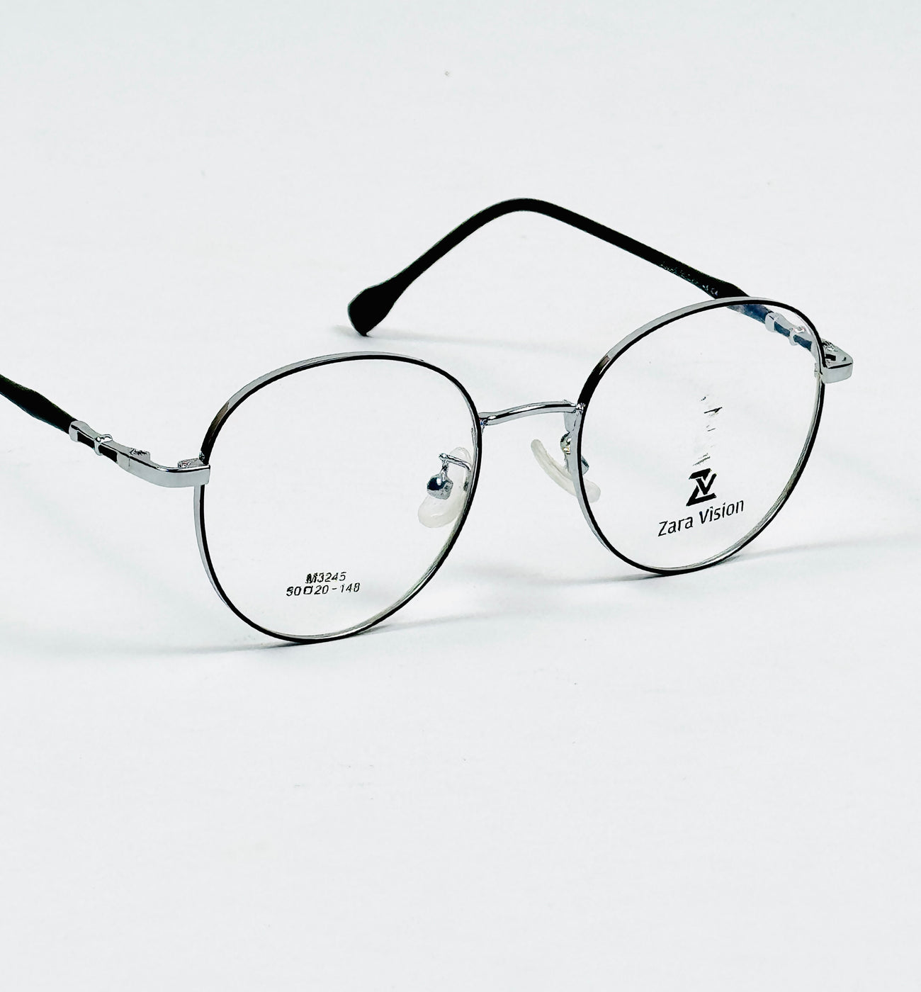 Dior – 3245 – 50 - Silver Black – Metal – Optics – Unisex