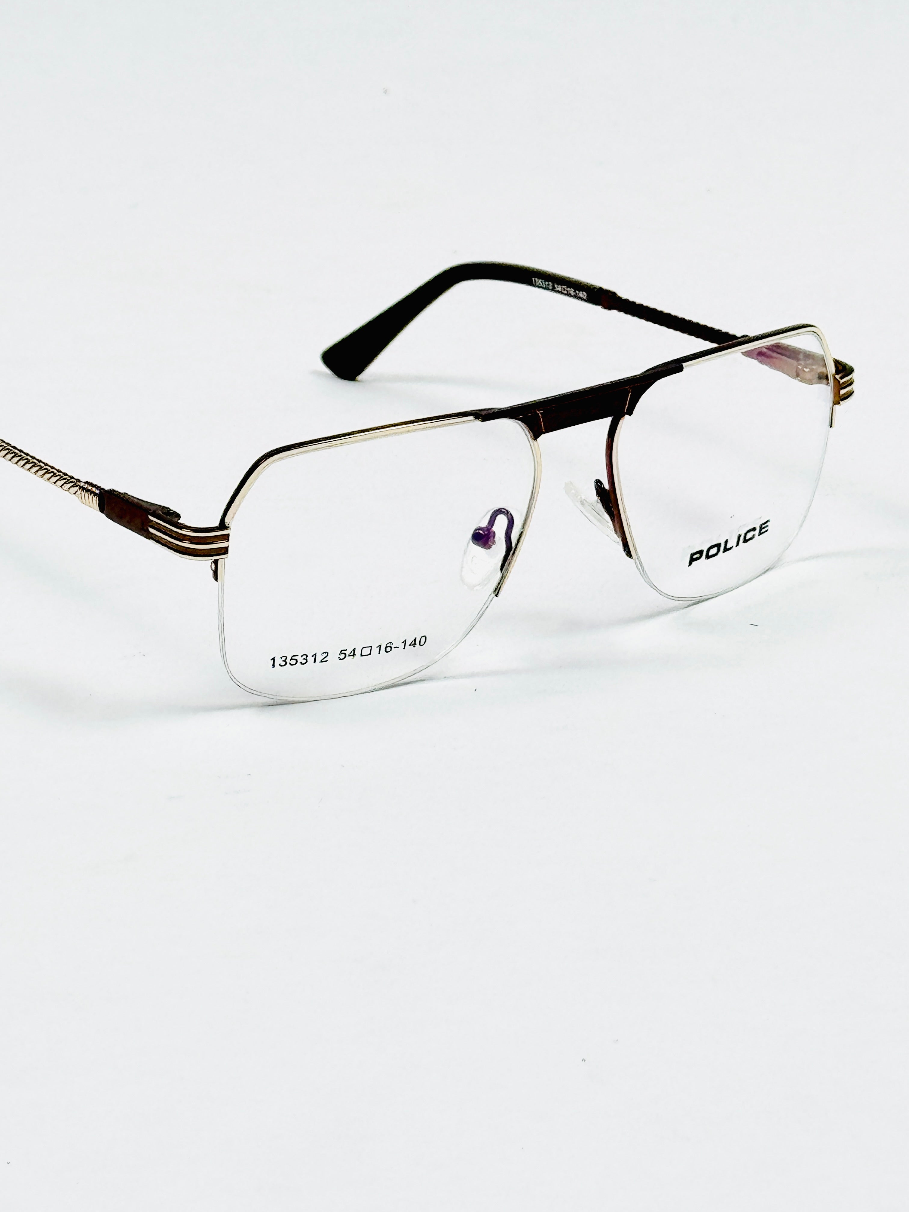 Police – 135312 – 54 – Golden Brown –  Metal - Optics – Unisex