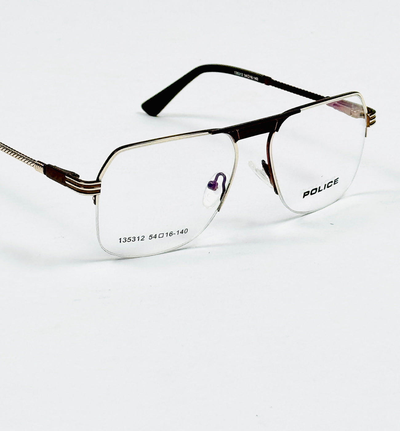 Police – 135312 – 54 – Golden Brown –  Metal - Optics – Unisex
