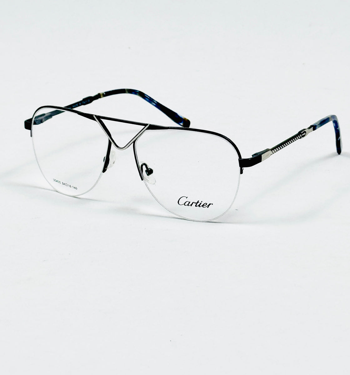 Cartier – 90455 – 54 – Silver Blue –  Metal - Optics – Unisex