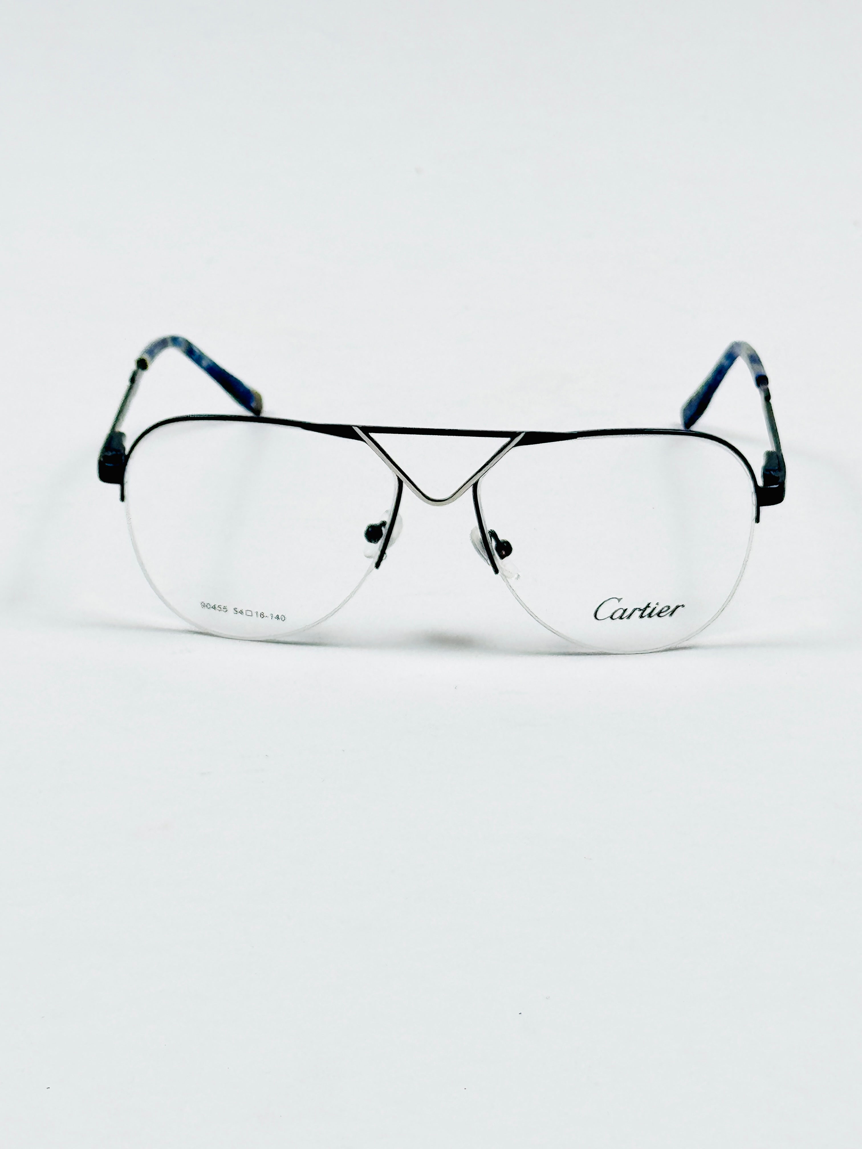 Cartier – 90455 – 54 – Silver Blue –  Metal - Optics – Unisex