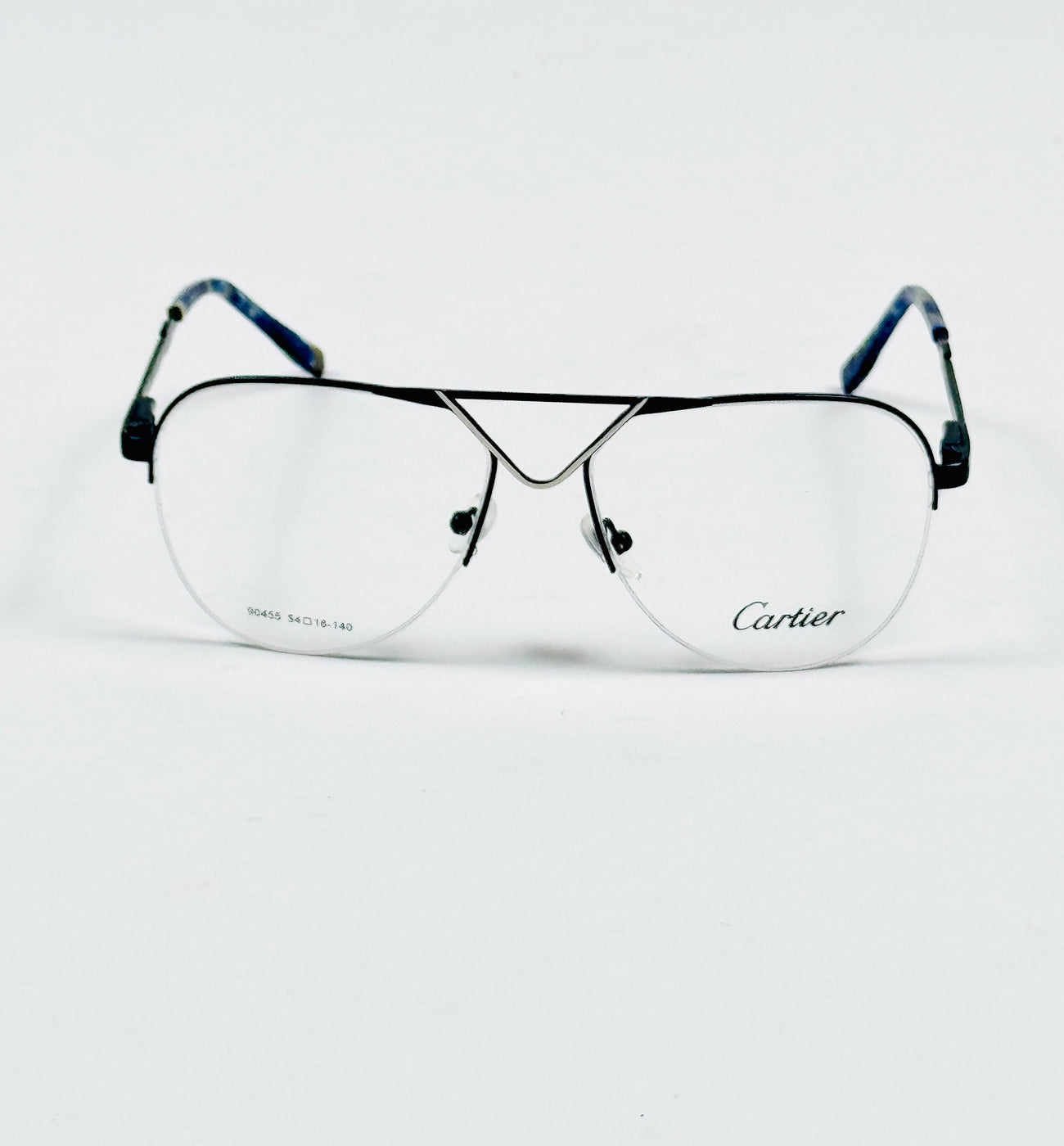 Cartier – 90455 – 54 – Silver Blue –  Metal - Optics – Unisex