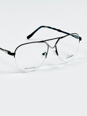 Cartier – 90455 – 54 – Silver Blue –  Metal - Optics – Unisex