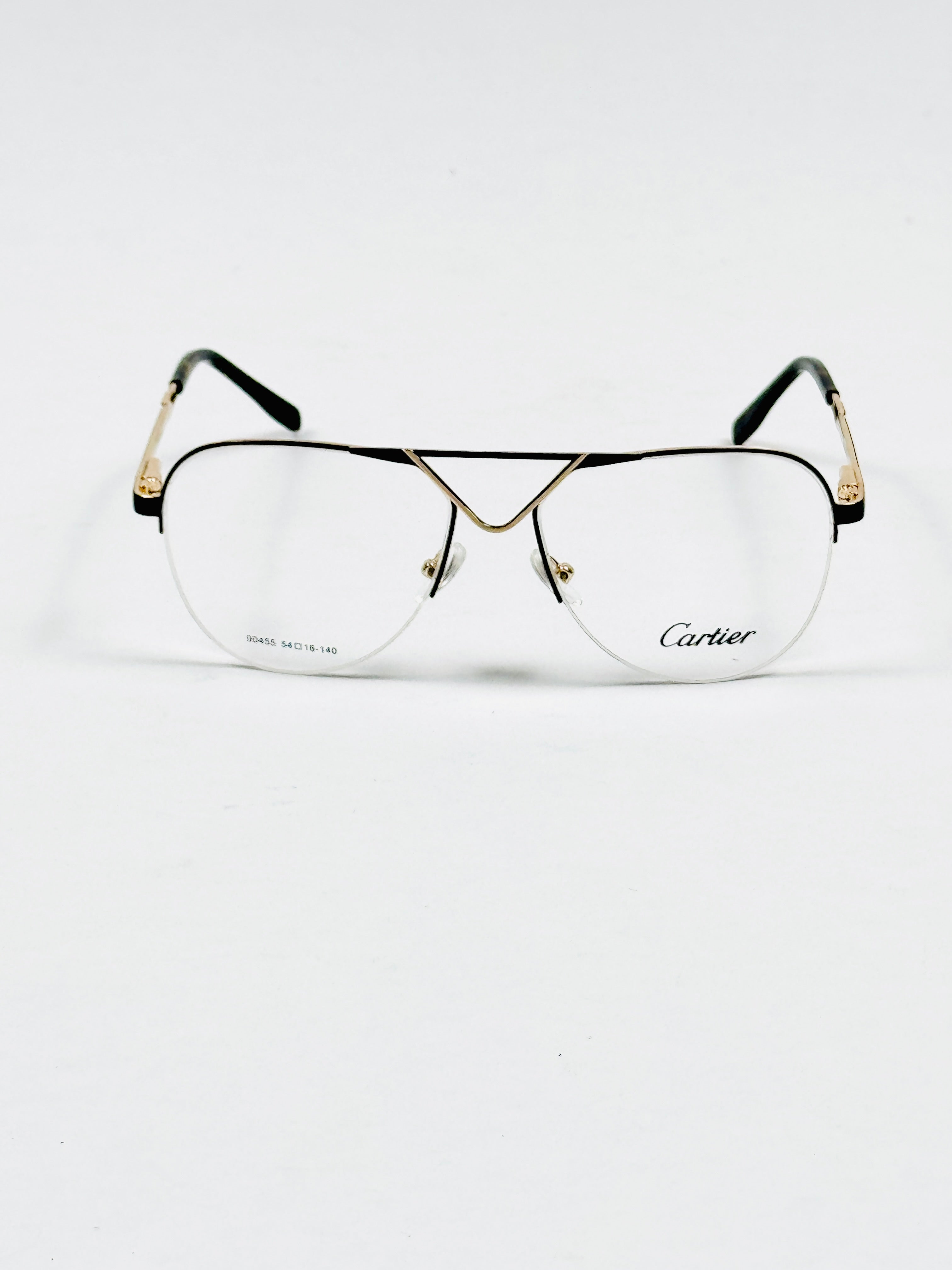 Cartier – 90455 – 54 – Golden Black –  Metal - Optics – Unisex