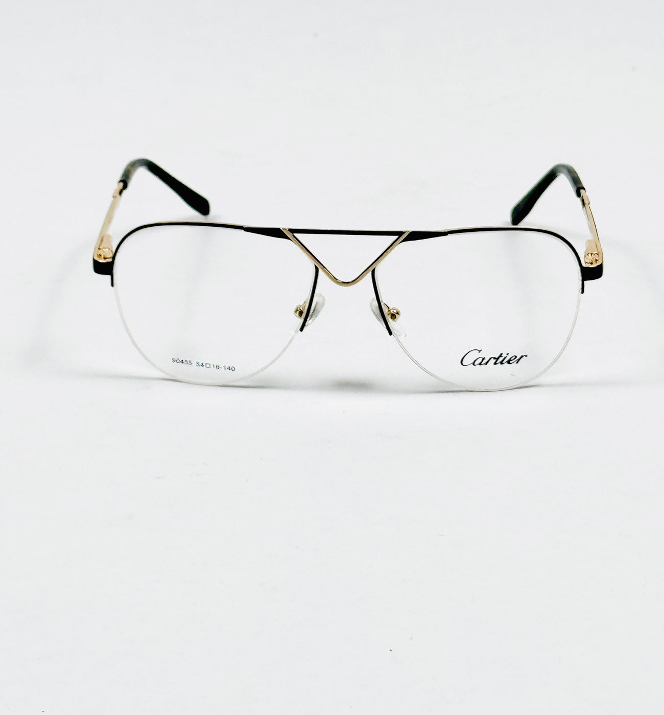 Cartier – 90455 – 54 – Golden Black –  Metal - Optics – Unisex