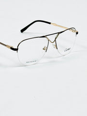 Cartier – 90455 – 54 – Golden Black –  Metal - Optics – Unisex