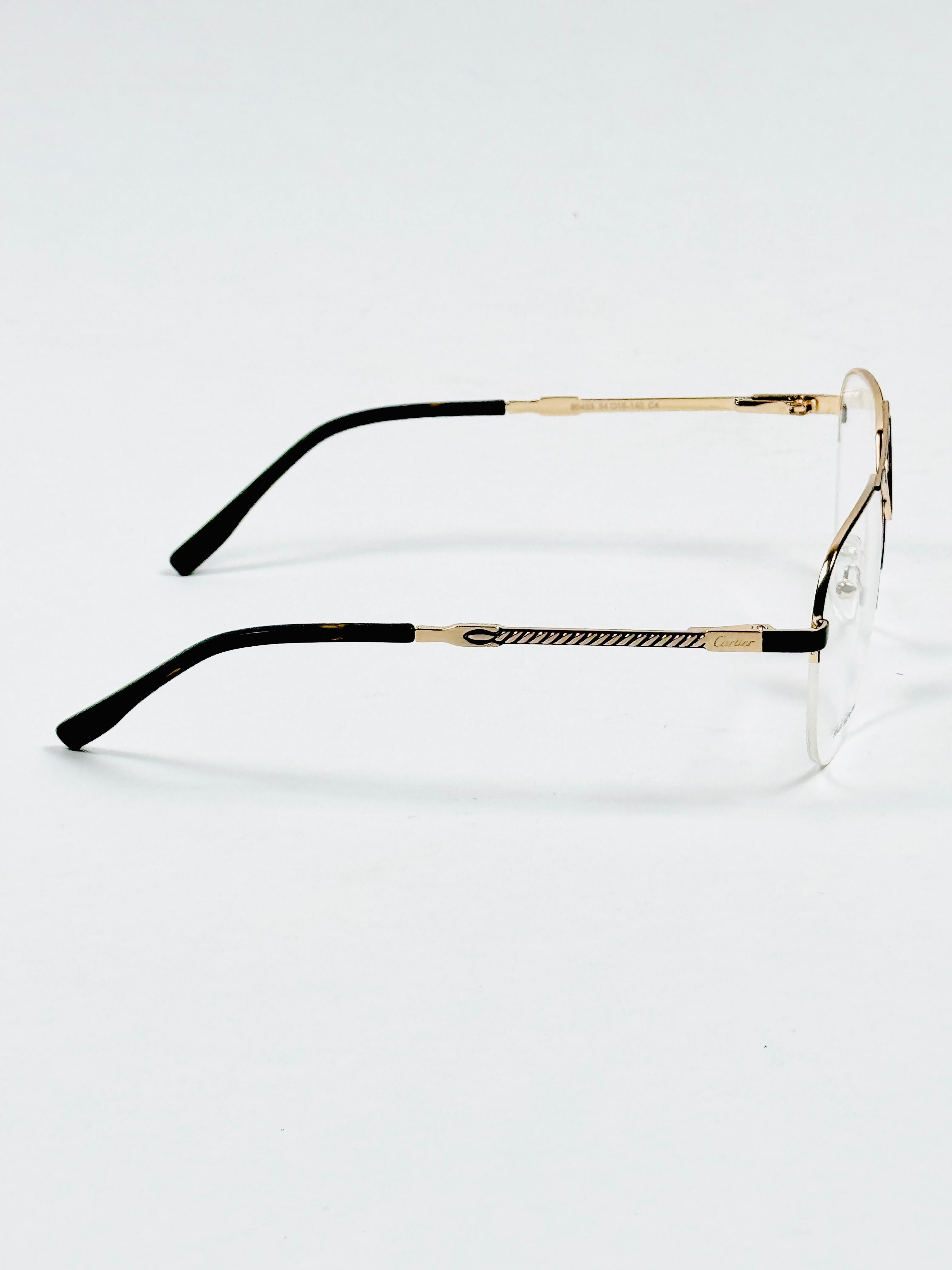 Cartier – 90455 – 54 – Golden Black –  Metal - Optics – Unisex