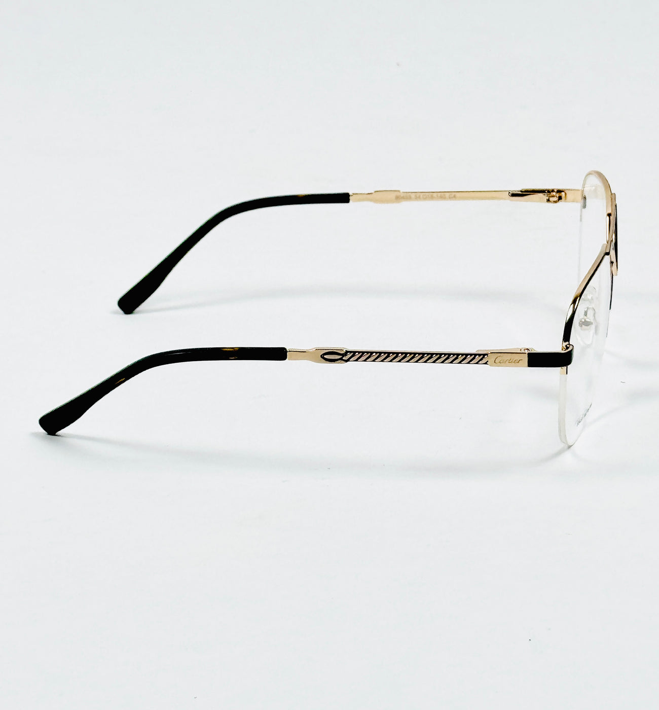 Cartier – 90455 – 54 – Golden Black –  Metal - Optics – Unisex