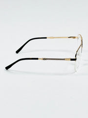 Cartier – 90455 – 54 – Golden Black –  Metal - Optics – Unisex