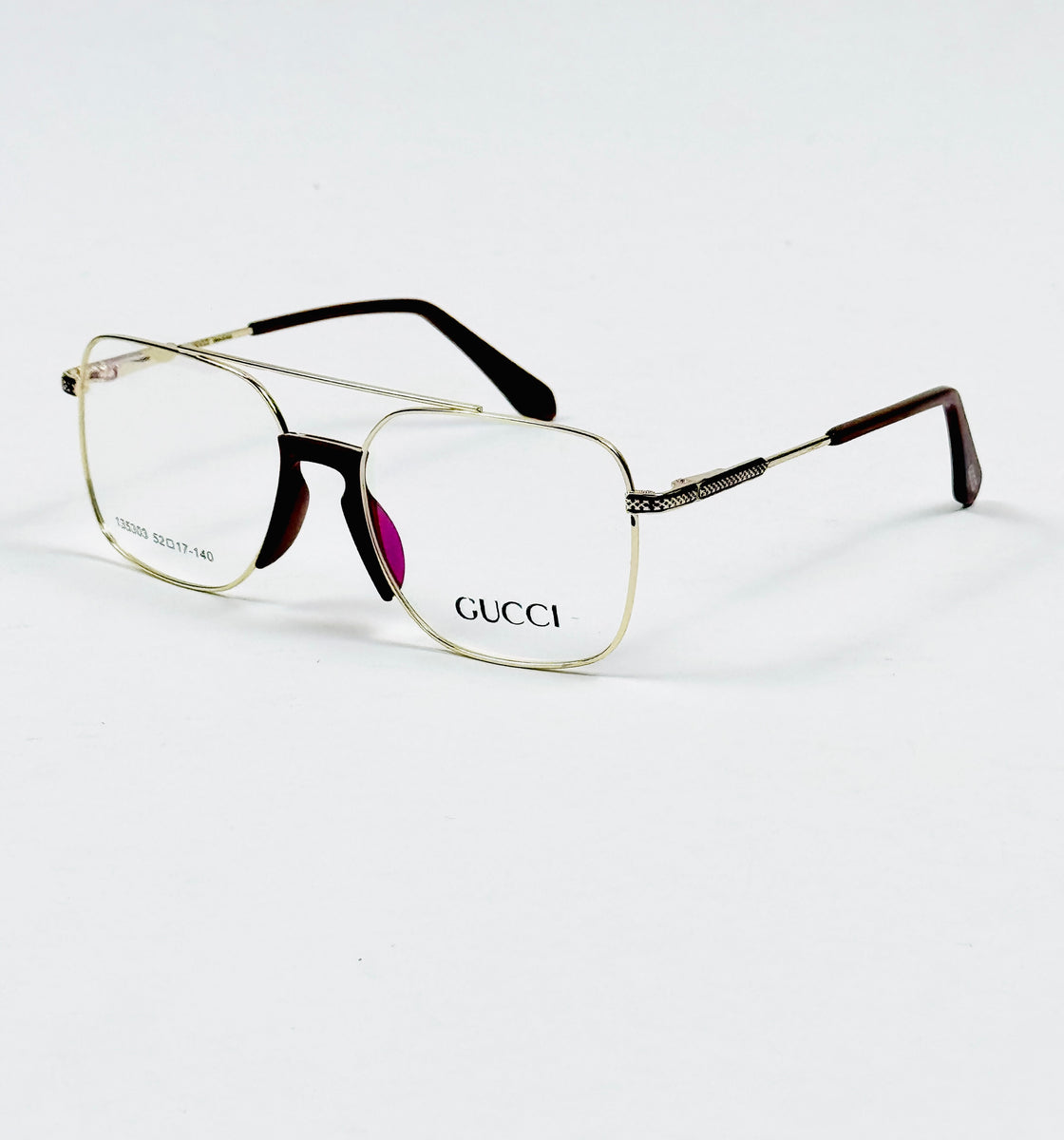 Gucci – 135303 – 52 – Golden –  Metal - Optics – Unisex