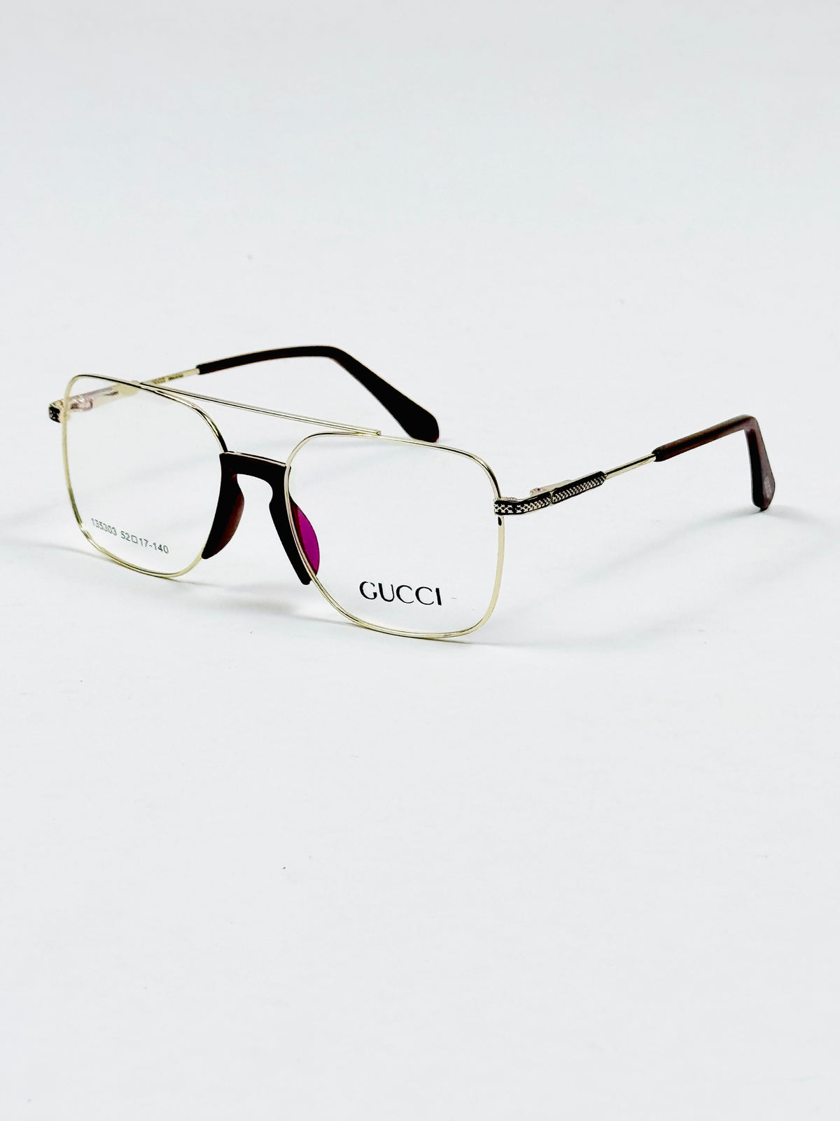 Gucci – 135303 – 52 – Golden –  Metal - Optics – Unisex