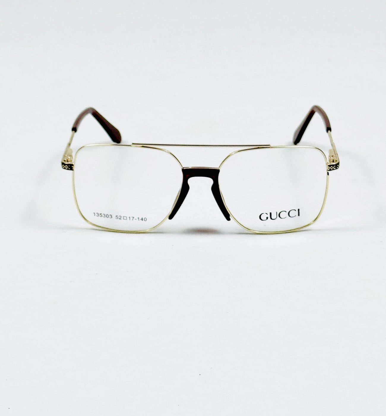Gucci – 135303 – 52 – Golden –  Metal - Optics – Unisex