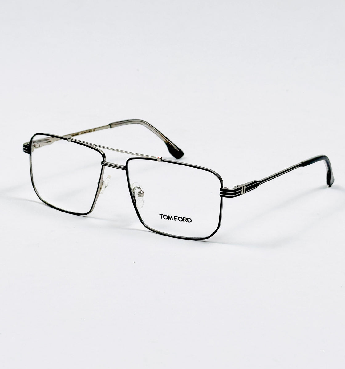 Tom Ford – 6602 – 56 – Silver Black - Metal - Optics – Unisex -