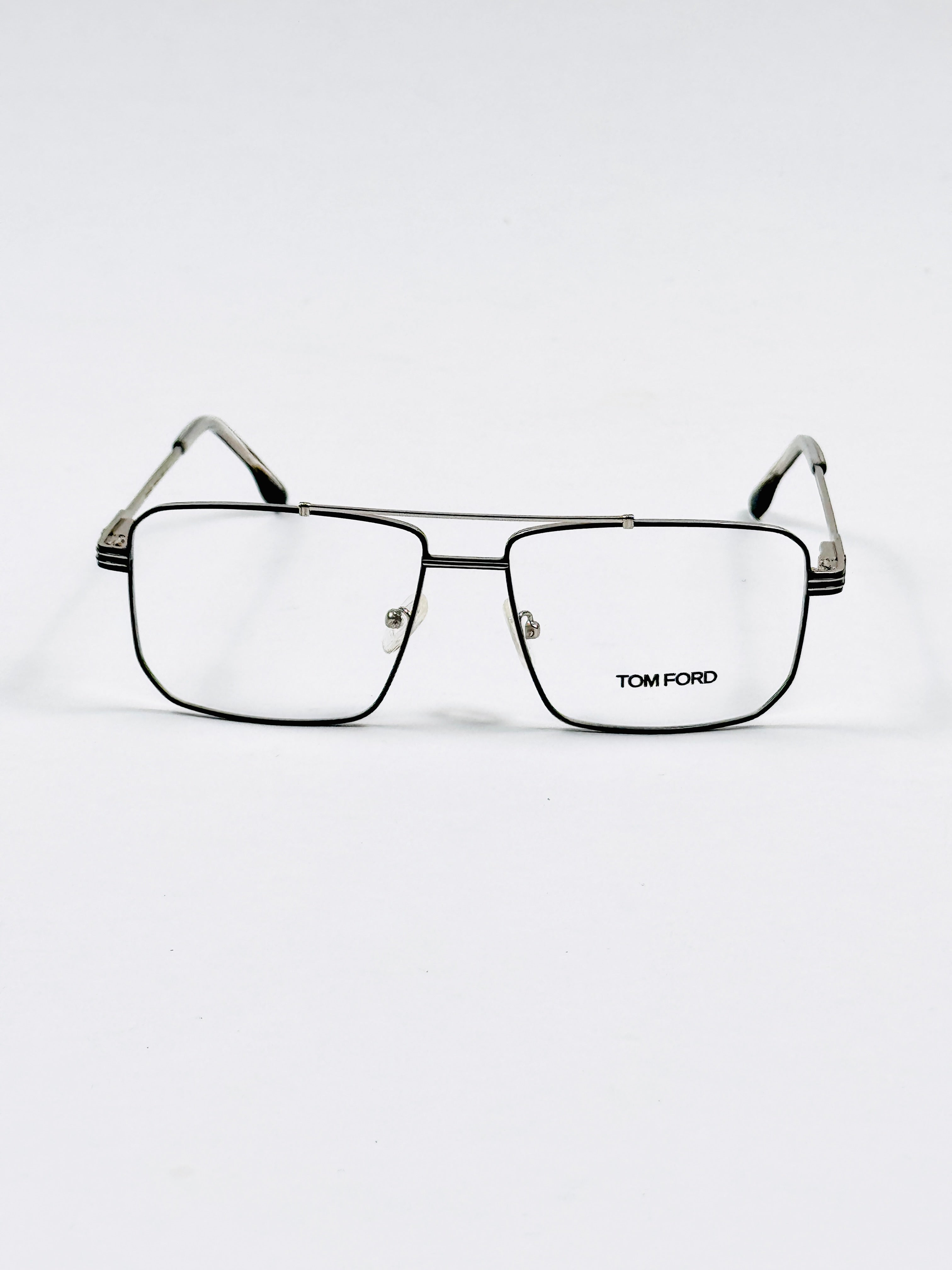 Tom Ford – 6602 – 56 – Silver Black - Metal - Optics – Unisex -
