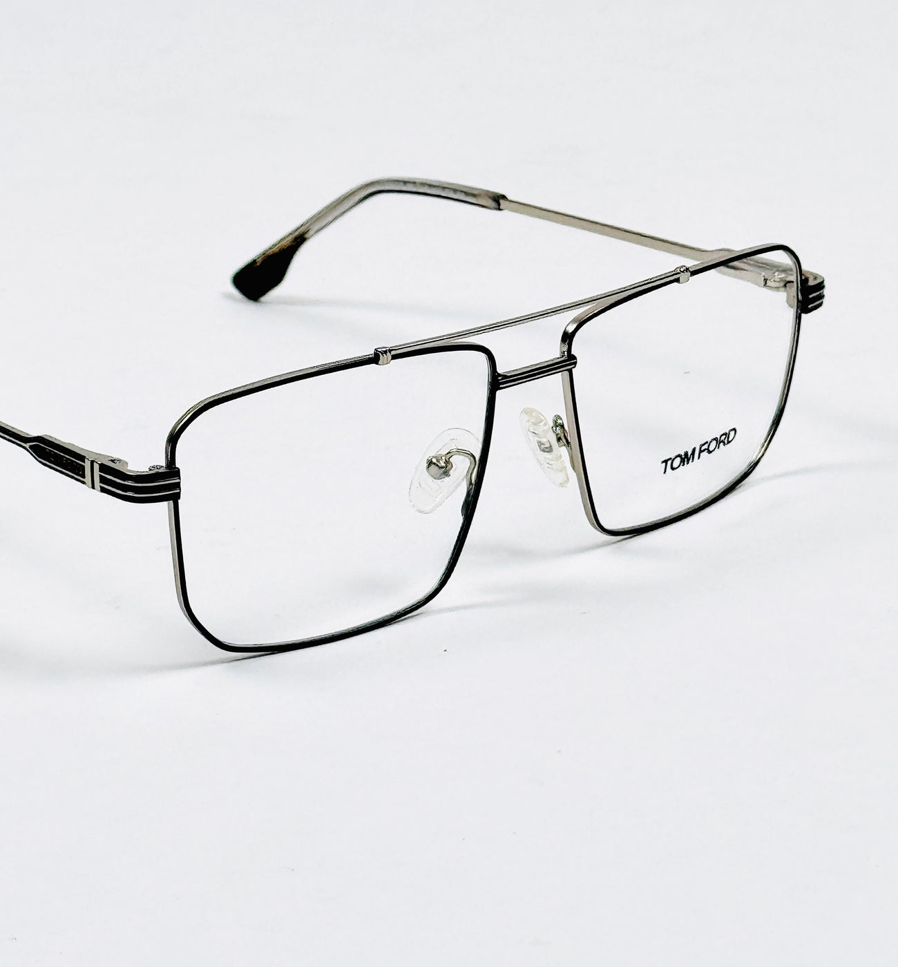Tom Ford – 6602 – 56 – Silver Black - Metal - Optics – Unisex -