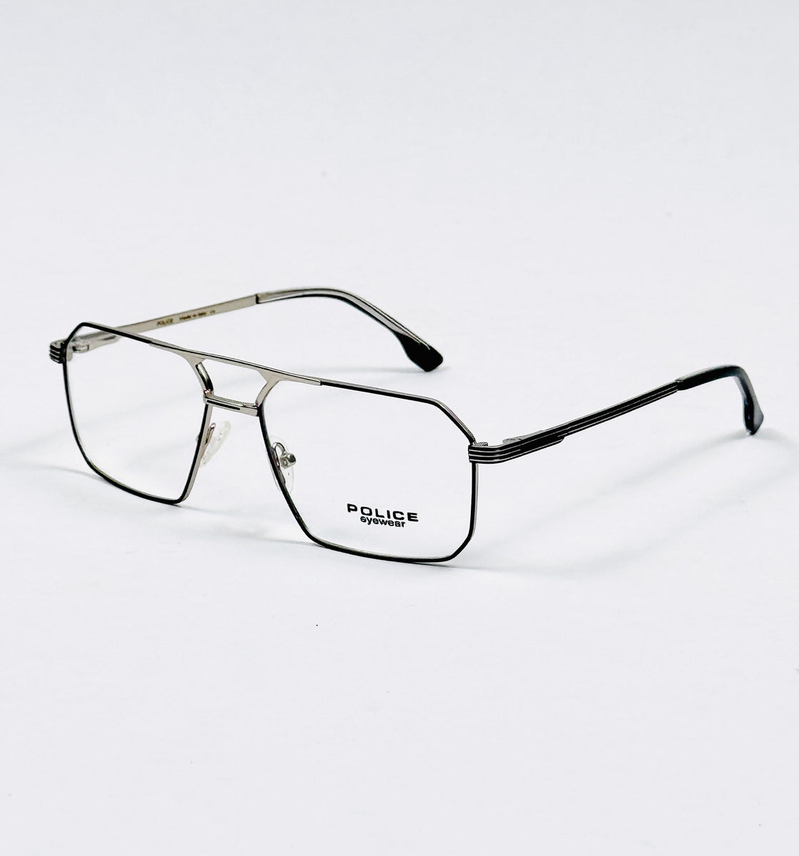 Police – 6606 – 55 – Silver Black - Metal - Optics – Unisex -