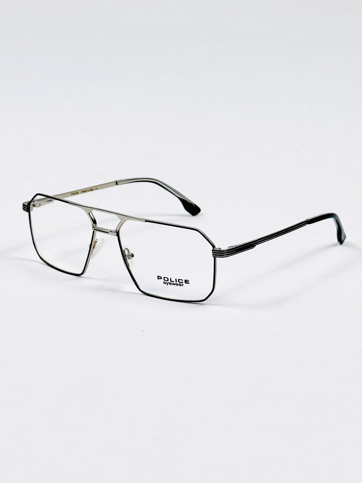 Police – 6606 – 55 – Silver Black - Metal - Optics – Unisex -