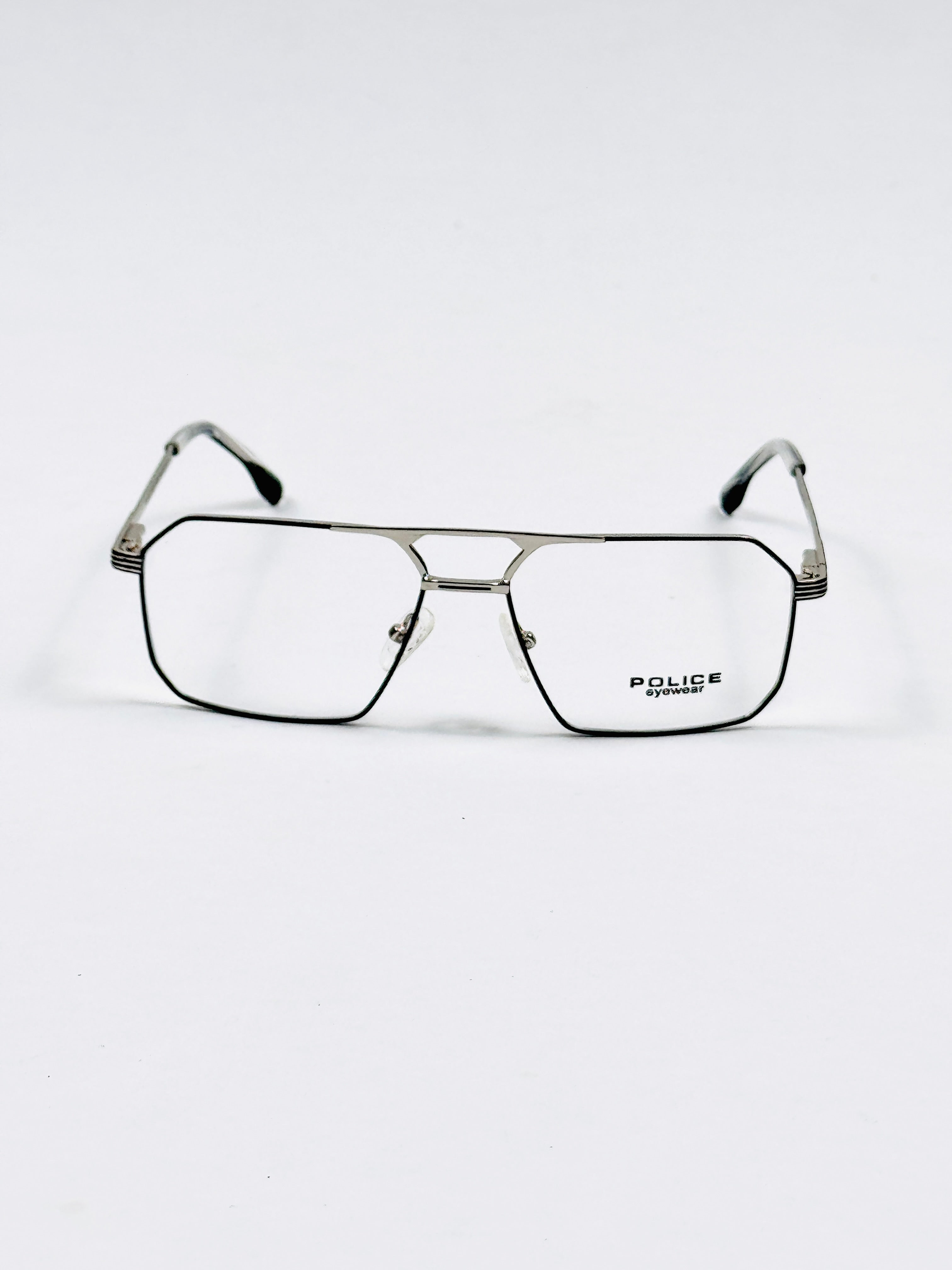 Police – 6606 – 55 – Silver Black - Metal - Optics – Unisex -