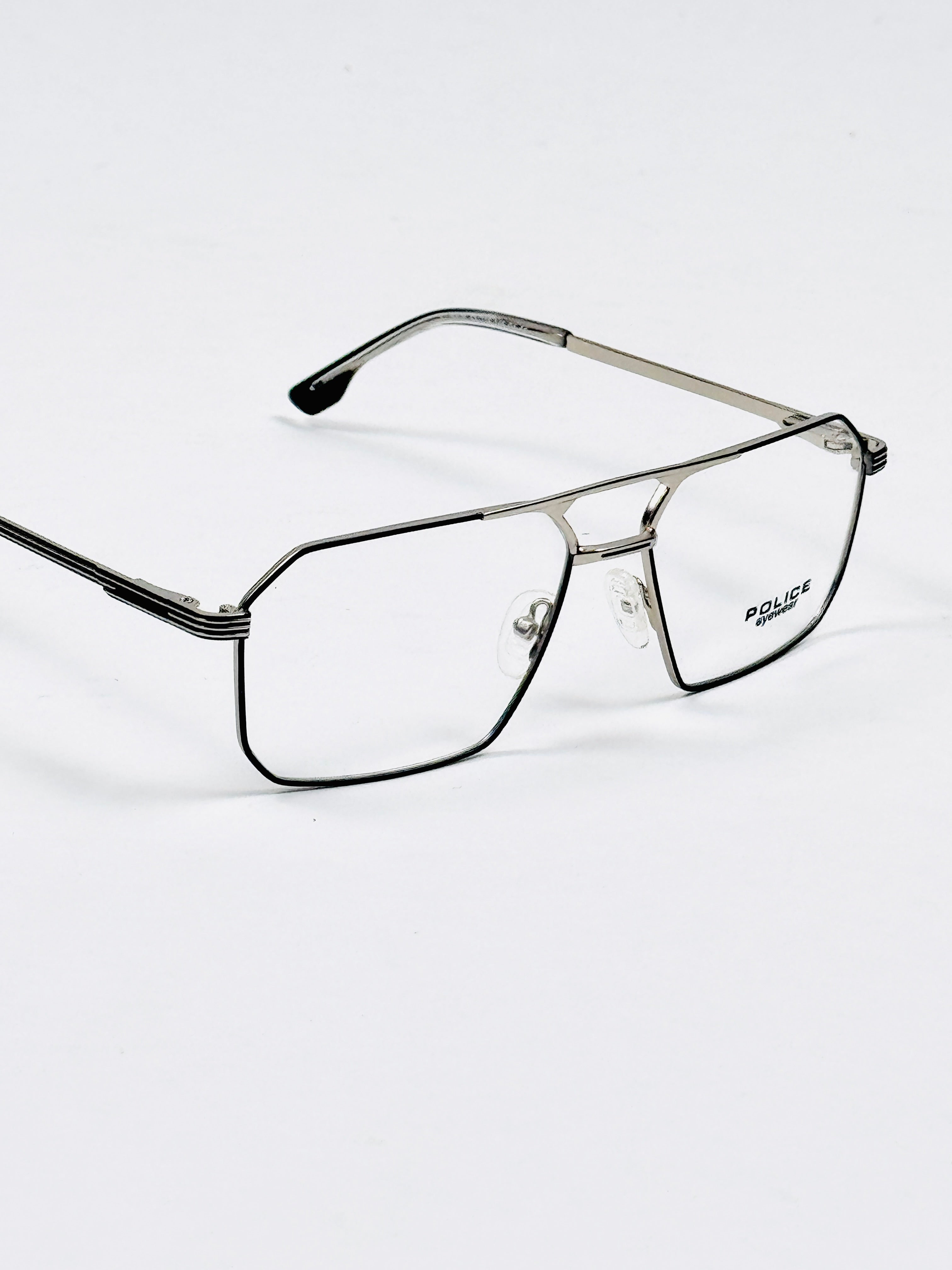Police – 6606 – 55 – Silver Black - Metal - Optics – Unisex -