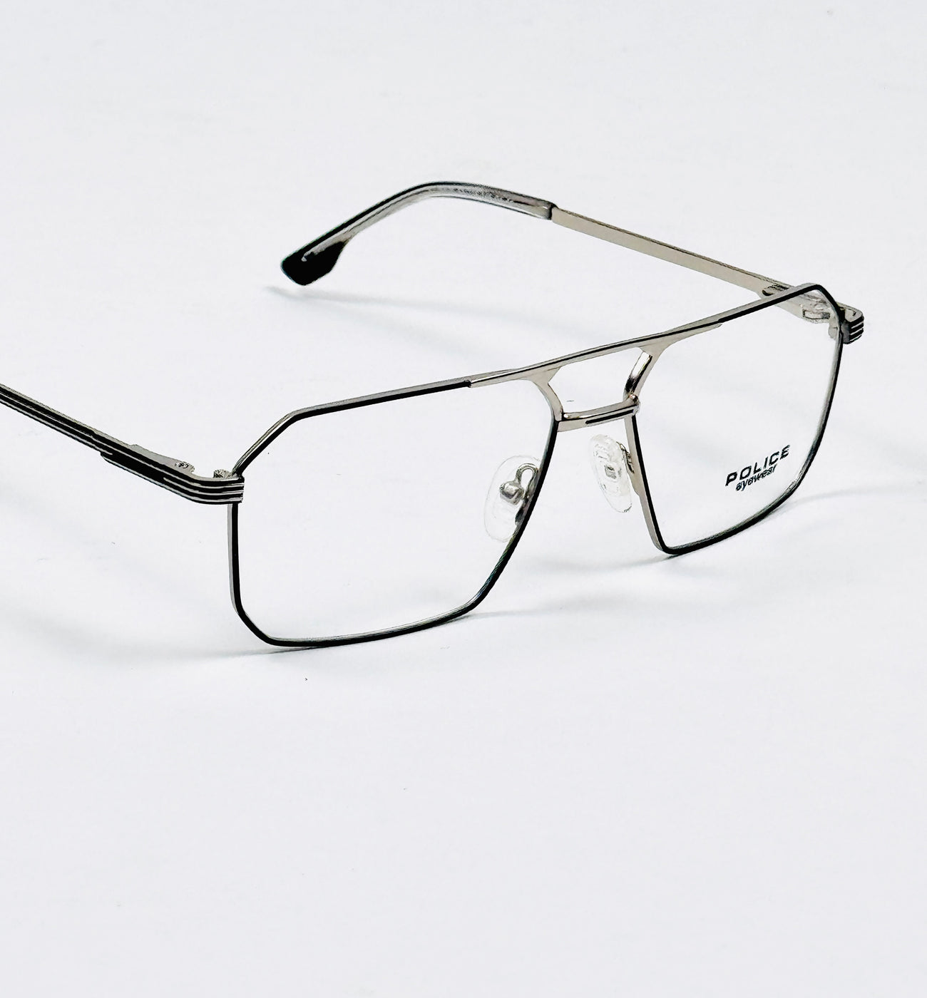 Police – 6606 – 55 – Silver Black - Metal - Optics – Unisex -