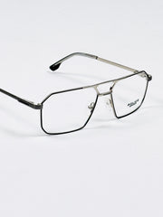 Police – 6606 – 55 – Silver Black - Metal - Optics – Unisex -