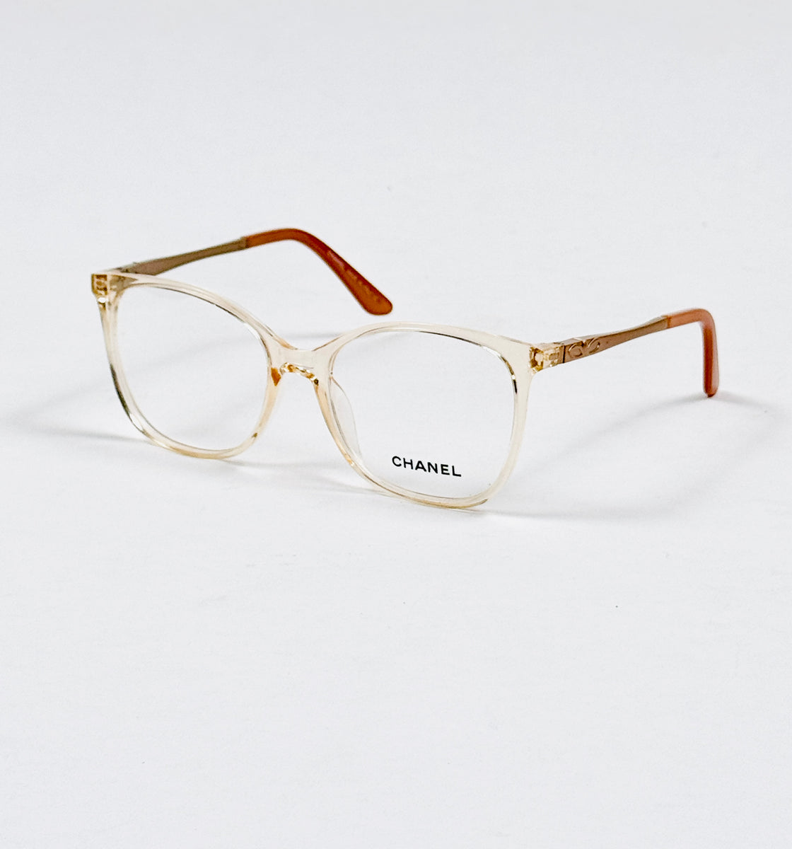 Chanel – 5501 – 56 - Orange – Acetate - Metal - Optics – Ladies