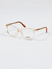 Chanel – 5501 – 56 - Orange – Acetate - Metal - Optics – Ladies