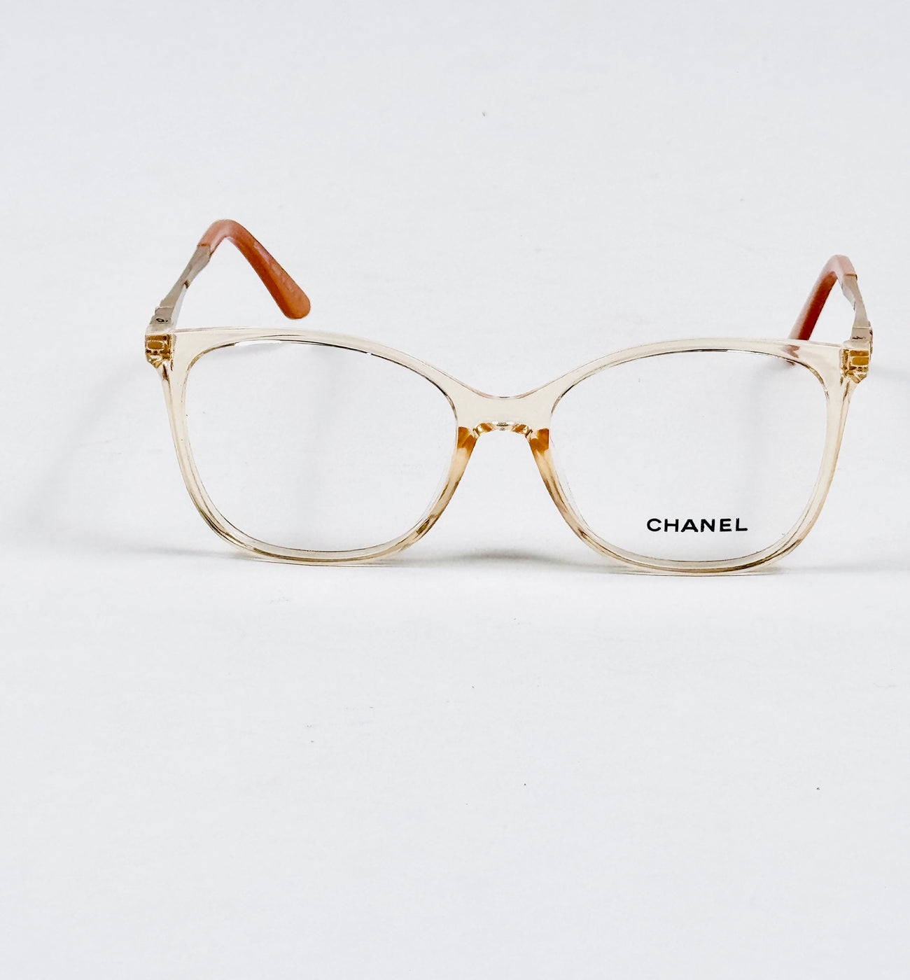 Chanel – 5501 – 56 - Orange – Acetate - Metal - Optics – Ladies