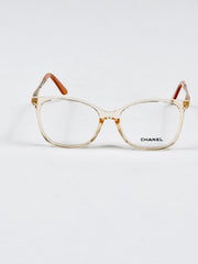Chanel – 5501 – 56 - Orange – Acetate - Metal - Optics – Ladies