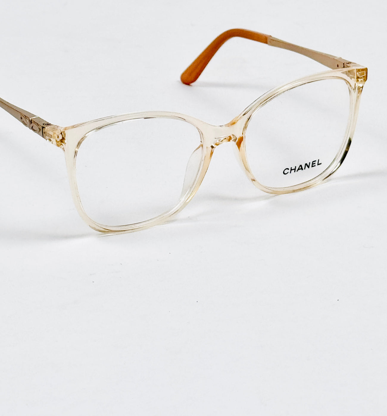 Chanel – 5501 – 56 - Orange – Acetate - Metal - Optics – Ladies