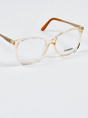 Chanel – 5501 – 56 - Orange – Acetate - Metal - Optics – Ladies