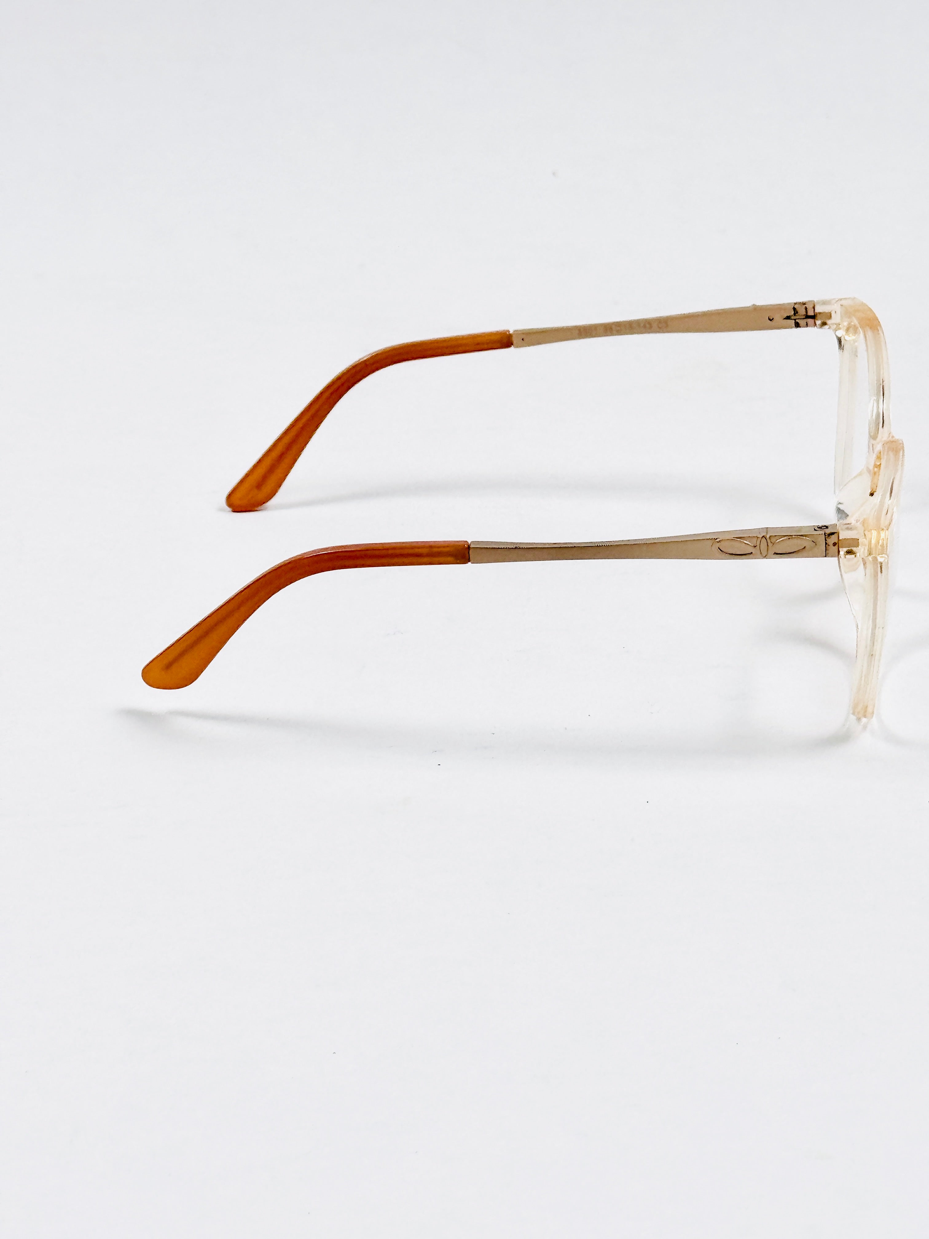 Chanel – 5501 – 56 - Orange – Acetate - Metal - Optics – Ladies