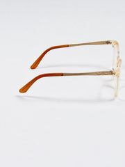 Chanel – 5501 – 56 - Orange – Acetate - Metal - Optics – Ladies