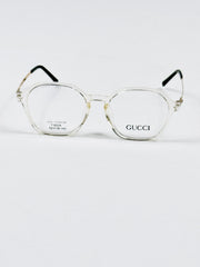 Gucci – 6008 – 52 - Transparent – Metal - Acetate – Optics – Ladies