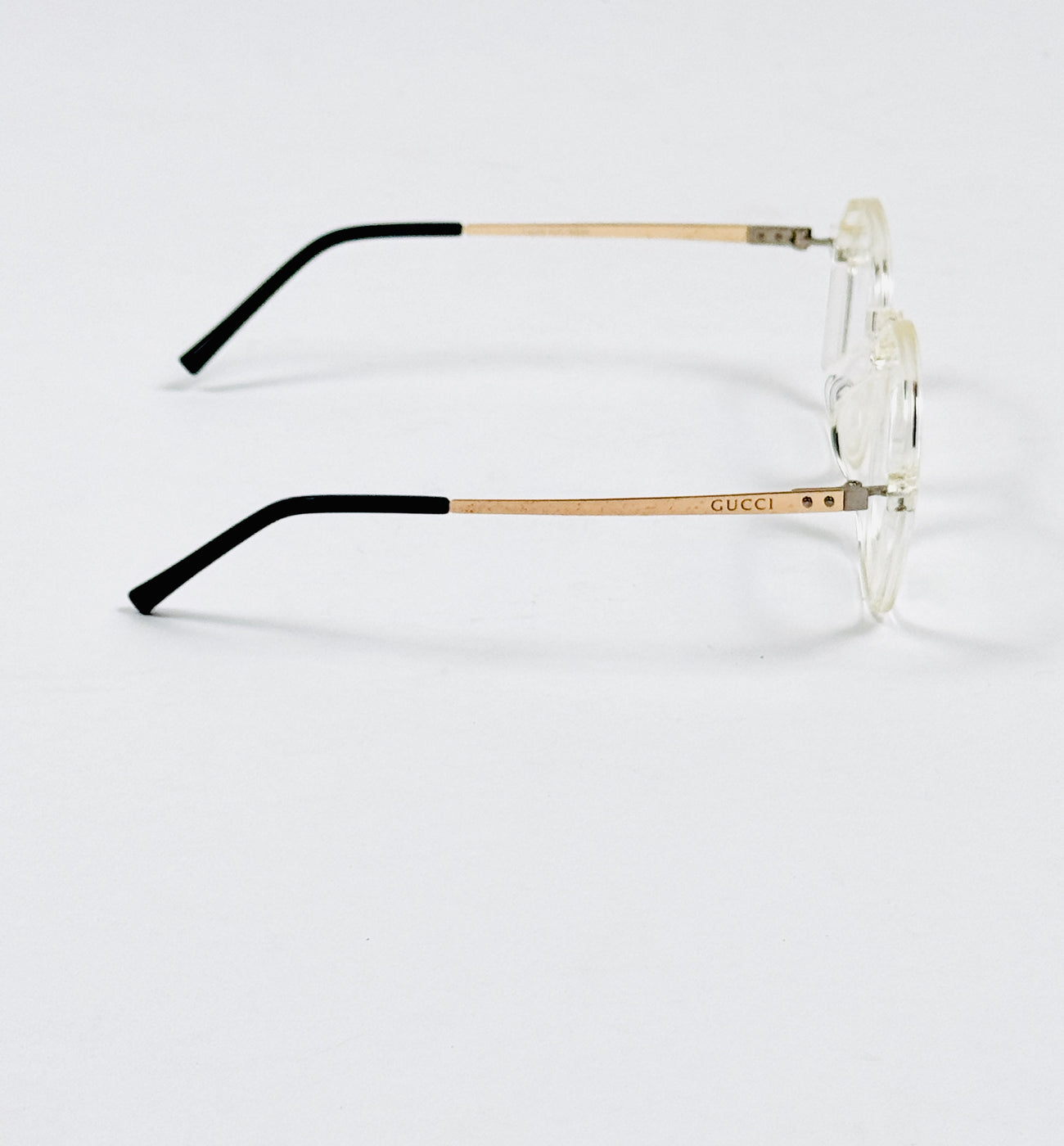 Gucci – 6008 – 52 - Transparent – Metal - Acetate – Optics – Ladies