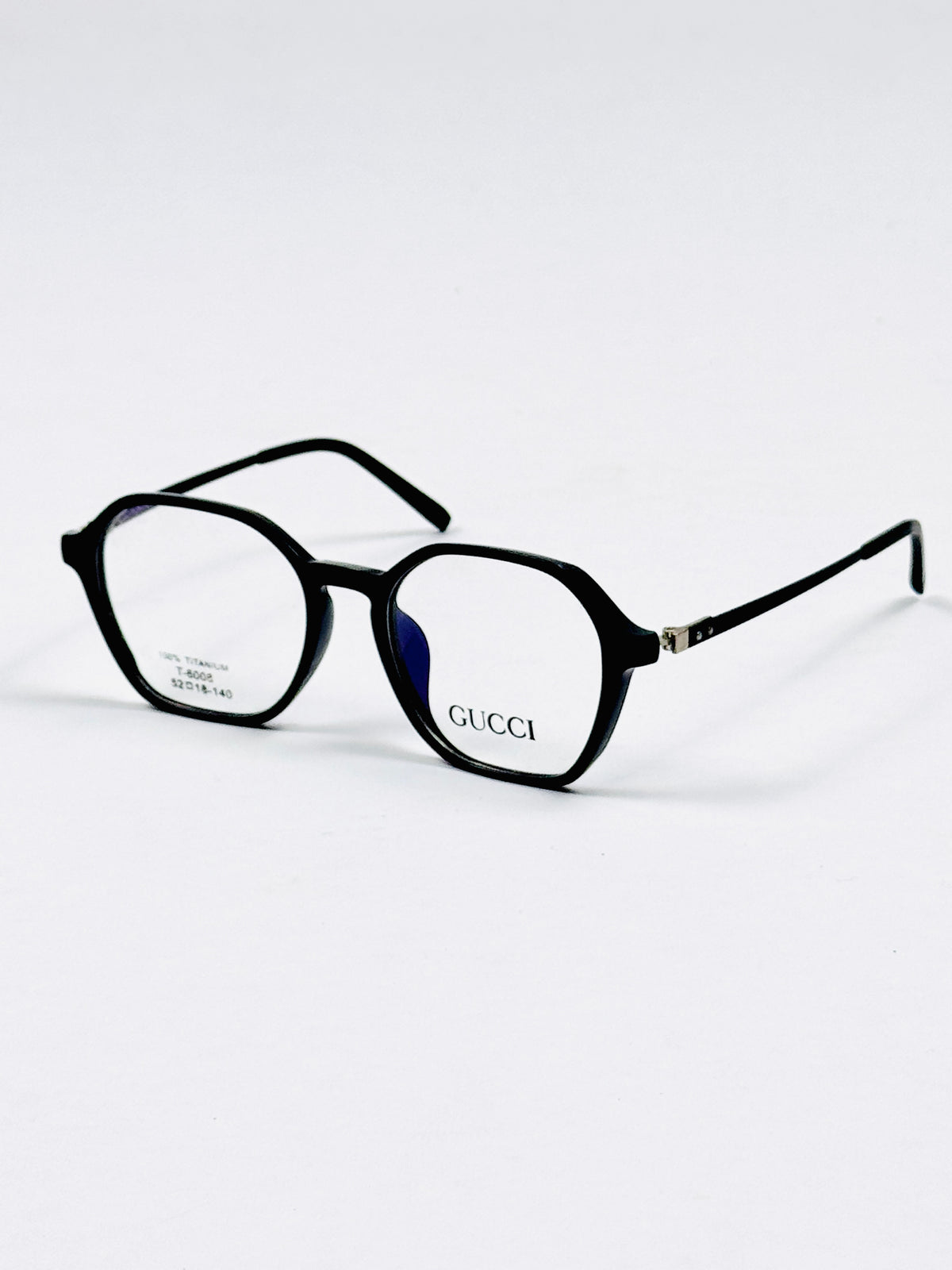 Gucci – 6008 – 52 - Black – Metal - Acetate – Optics – Ladies