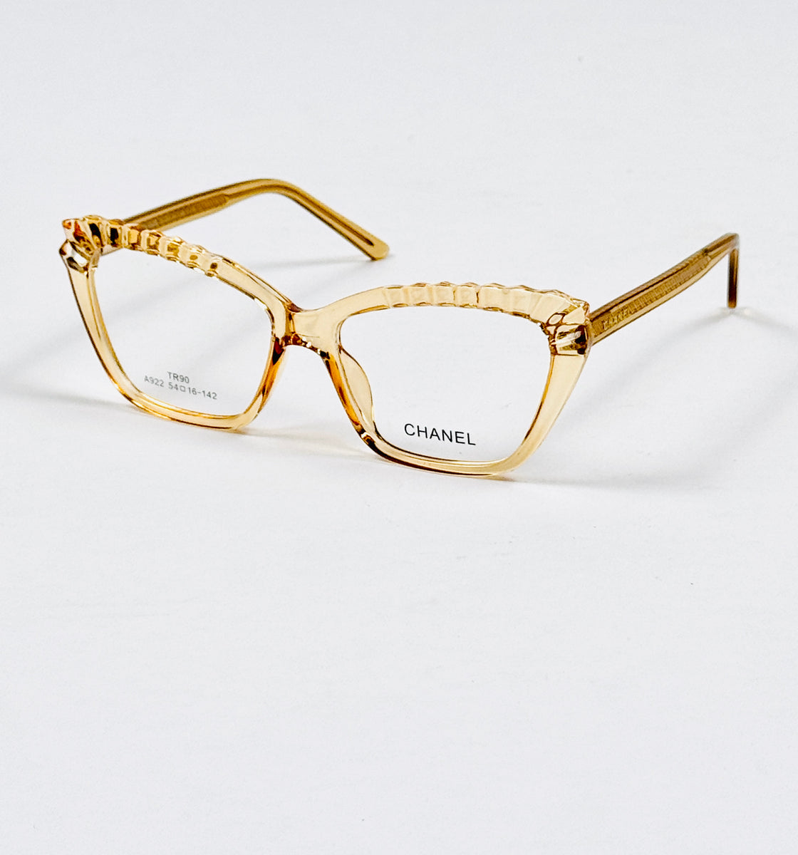 Chanel – 922 – 54 – Yellow –  Acetate - Optics – Ladies