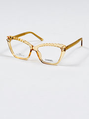 Chanel – 922 – 54 – Yellow –  Acetate - Optics – Ladies