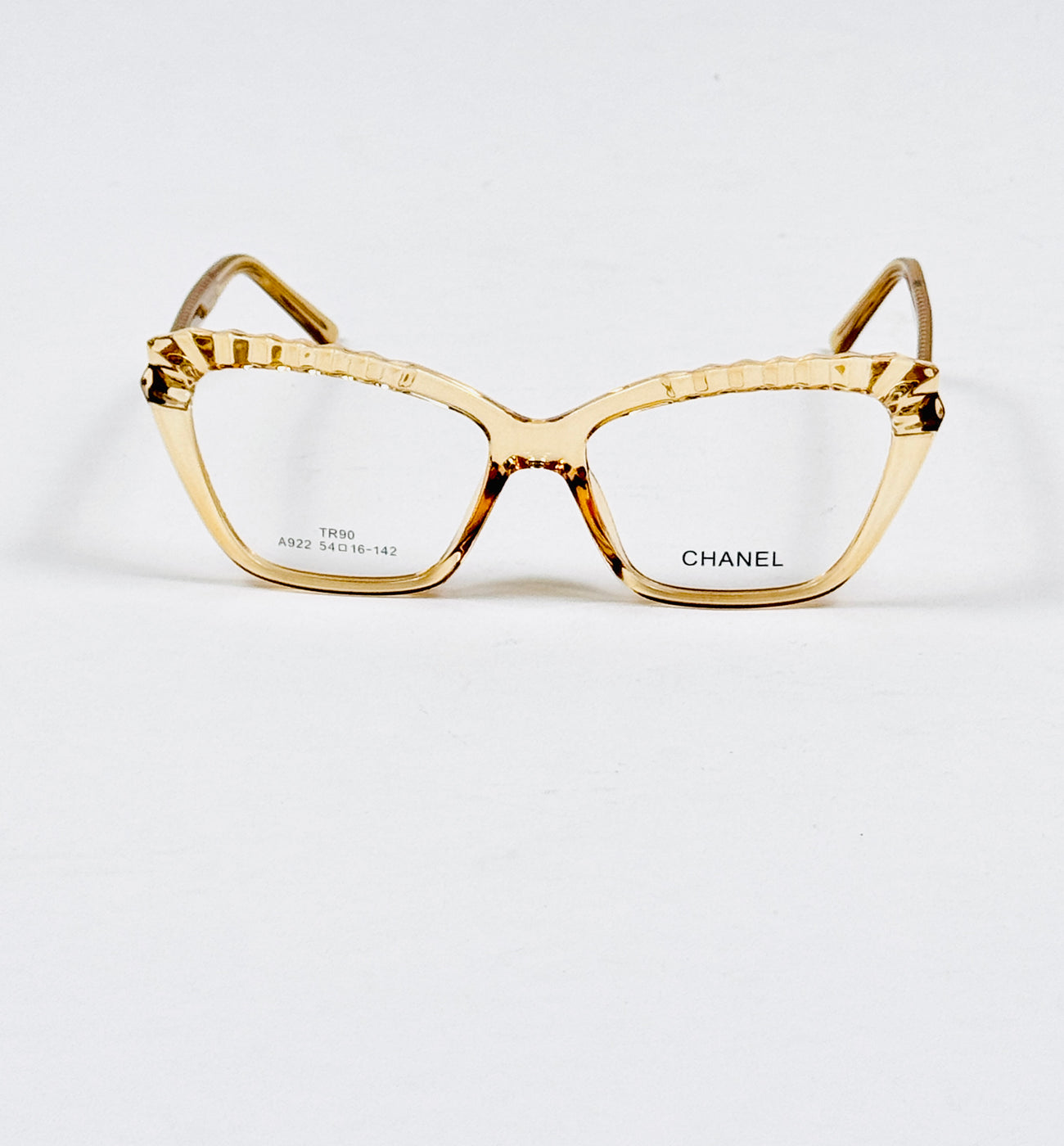 Chanel – 922 – 54 – Yellow –  Acetate - Optics – Ladies