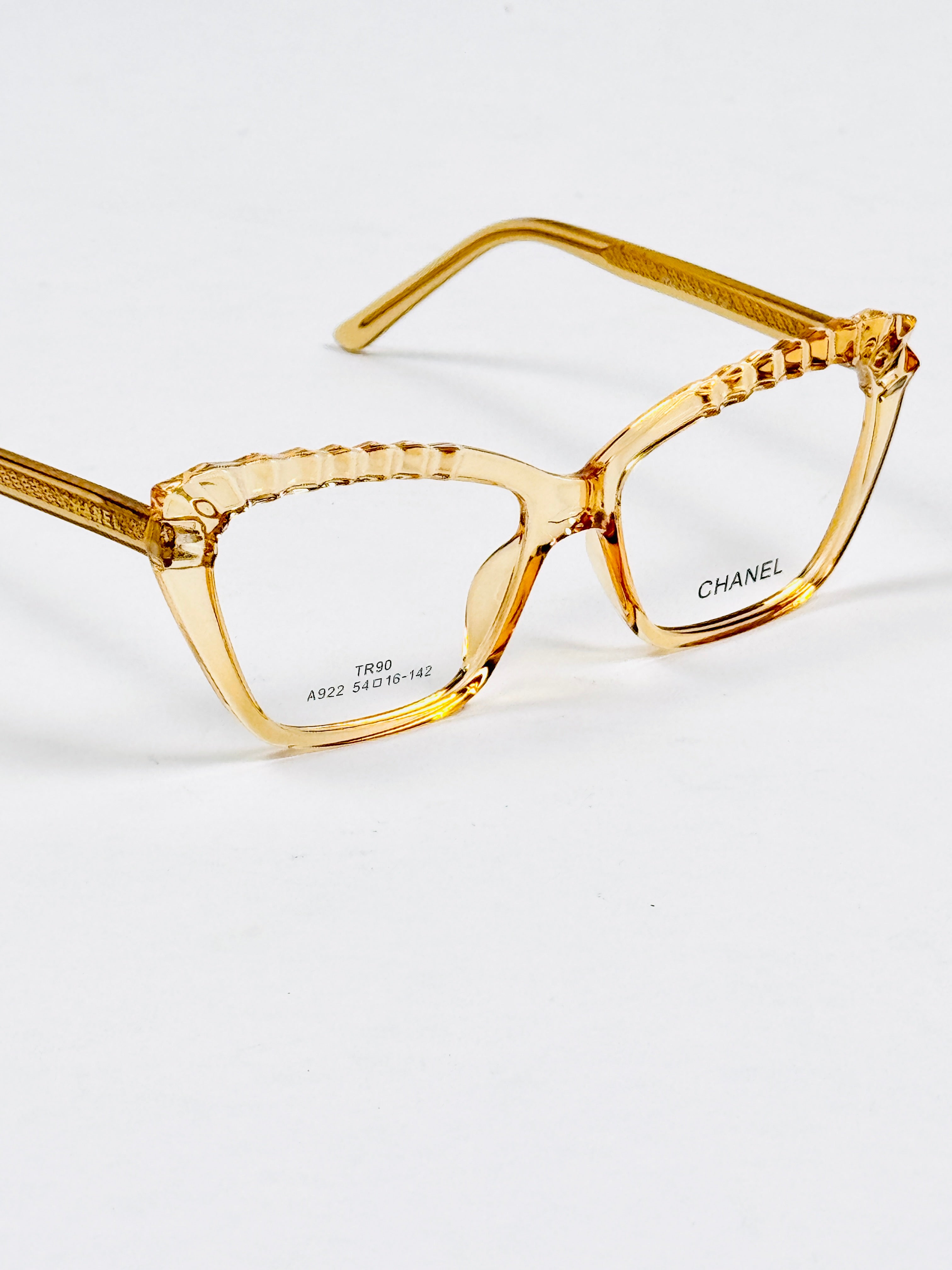 Chanel – 922 – 54 – Yellow –  Acetate - Optics – Ladies