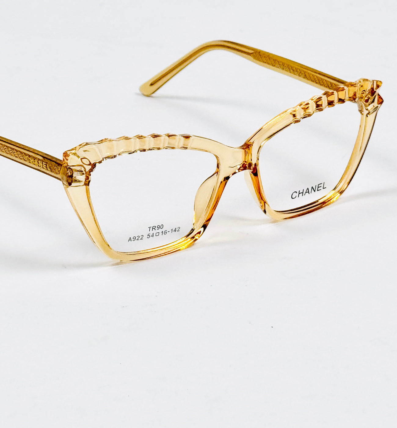 Chanel – 922 – 54 – Yellow –  Acetate - Optics – Ladies