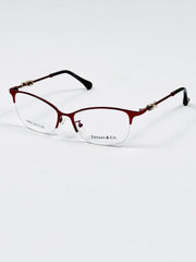 Tiffany & Co – 807 – 54 – Red –  Metal - Optics – Ladies