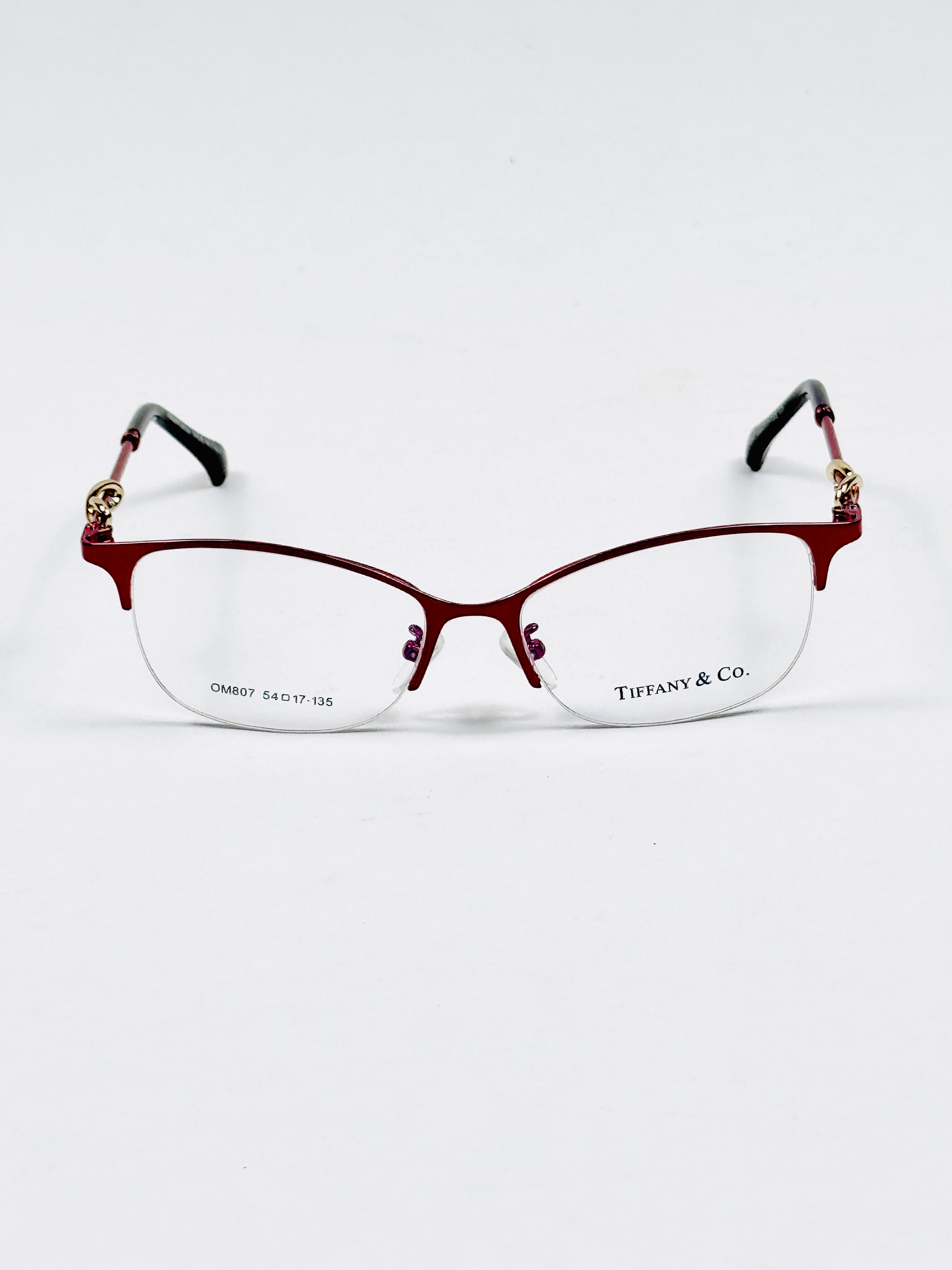 Tiffany & Co – 807 – 54 – Red –  Metal - Optics – Ladies