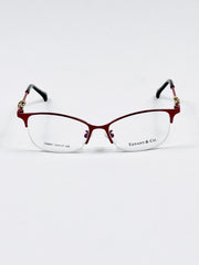 Tiffany & Co – 807 – 54 – Red –  Metal - Optics – Ladies