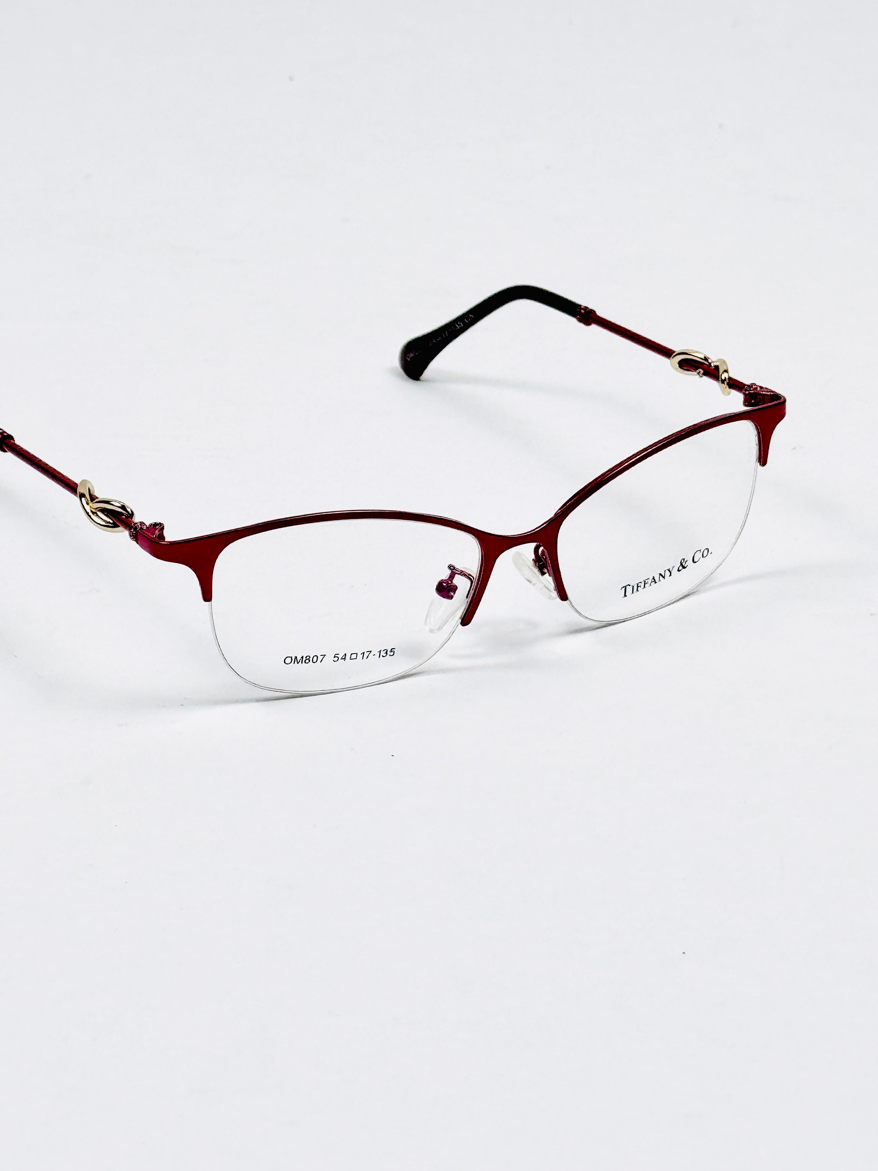 Tiffany & Co – 807 – 54 – Red –  Metal - Optics – Ladies